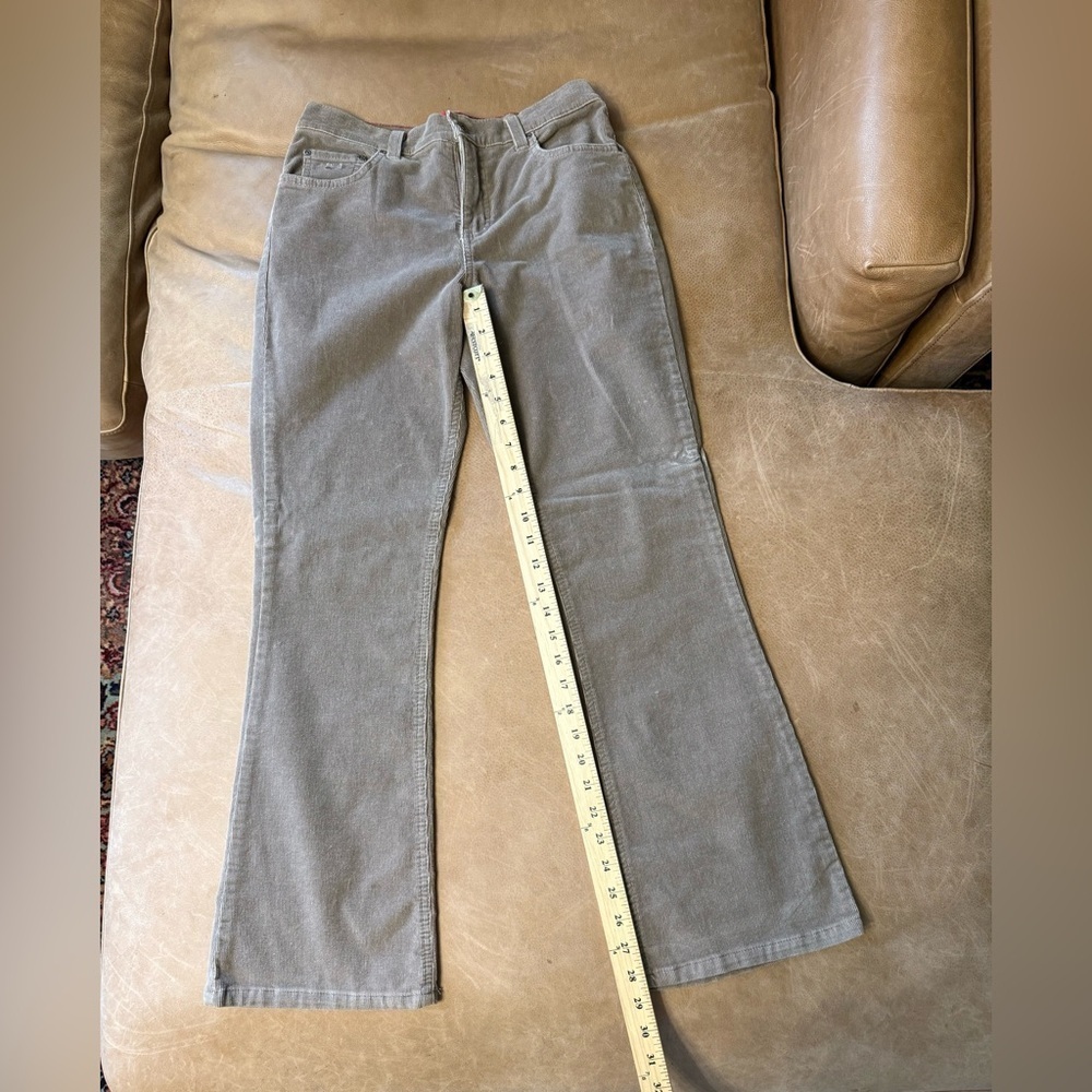 NWT Gloria Vanderbilt Giselle Stretch Bootcut Jeans Brown Corduroy Size 8 Petite - Picture 5 of 10